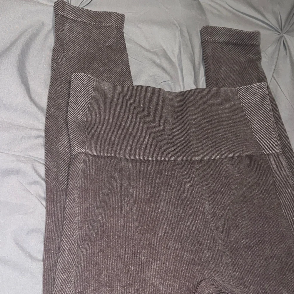 Target Purple And Brown Bundle Pair Of Ribbed Stretch Leggings - Picture 11 of 13
